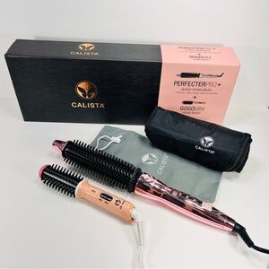 Calista PerfectorPro+ Heated Round brush AND GogoMini Round Brush Set Curling